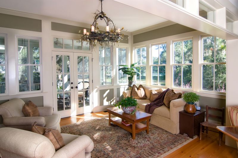 Cozy Sunroom Seating Area